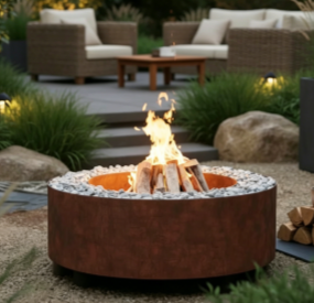corten steel fire pit